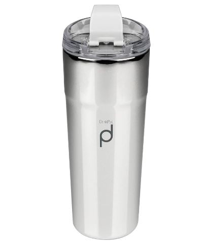 DrinkPod Vacuum Tumbler - Metallic Silver