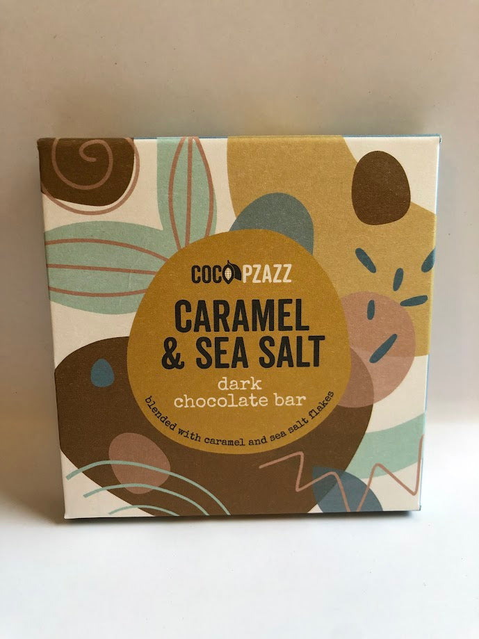 Coco Pzazz - Caramel and Sea Salt (Dark Chocolate Bar 80g)