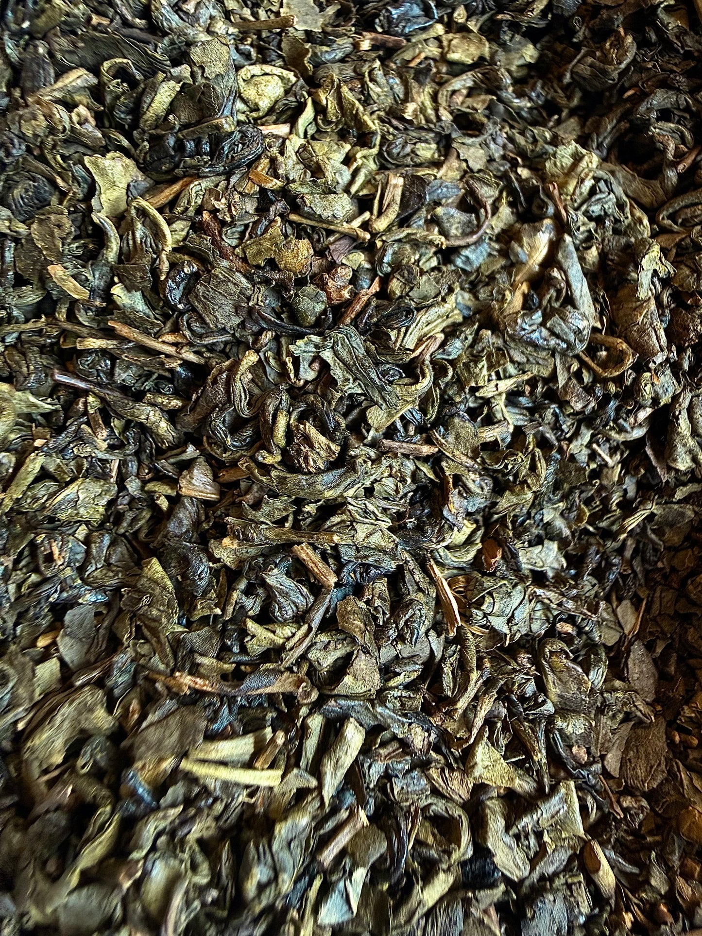 Green Tea (gunpowder) with Peppermint