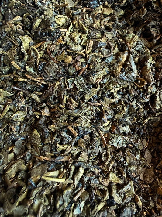 Green Tea (gunpowder) with Peppermint