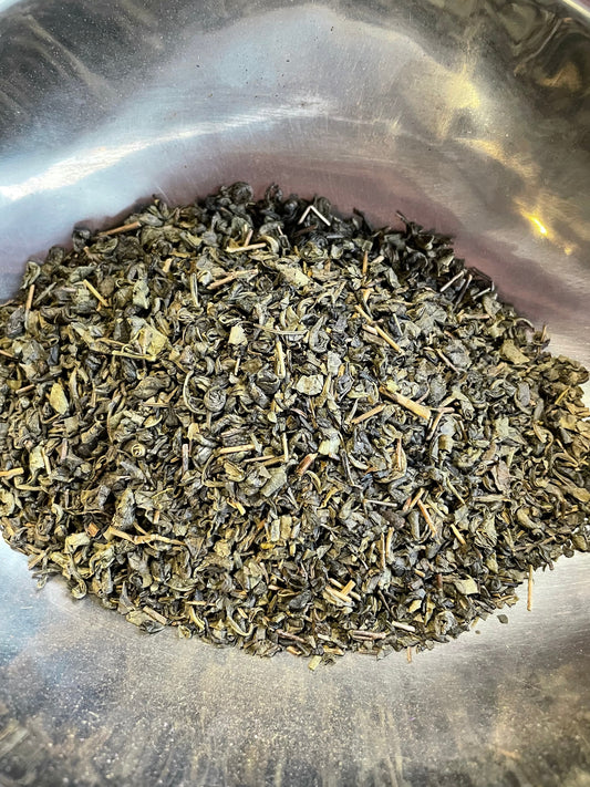 Green Tea (gunpowder) with Peppermint